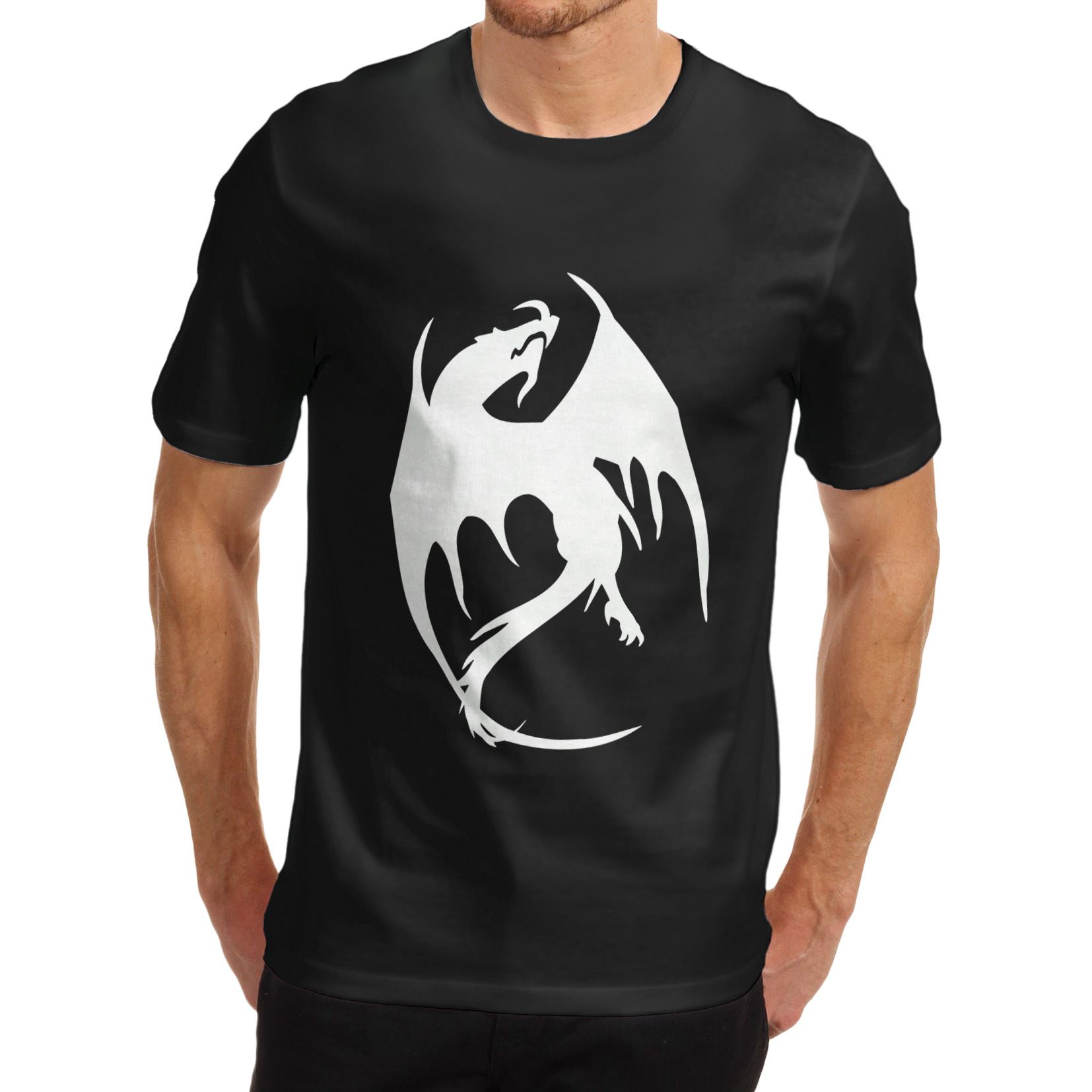 Women/'s Fantasy Dragon Silhouette Cotton Novelty Tank Top