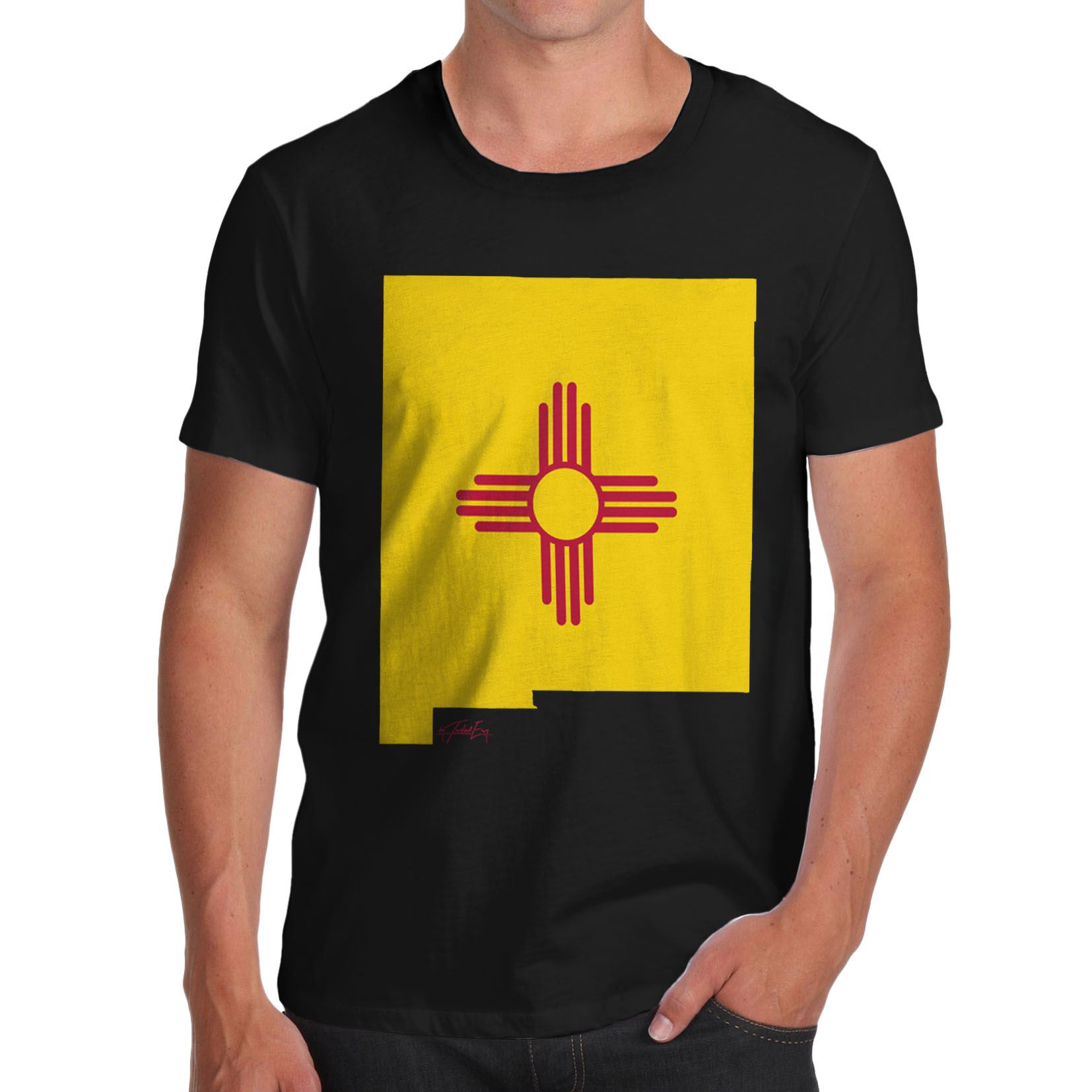 Twisted Envy Men/'s Wyoming USA State Flag Premium Cotton T-Shirt