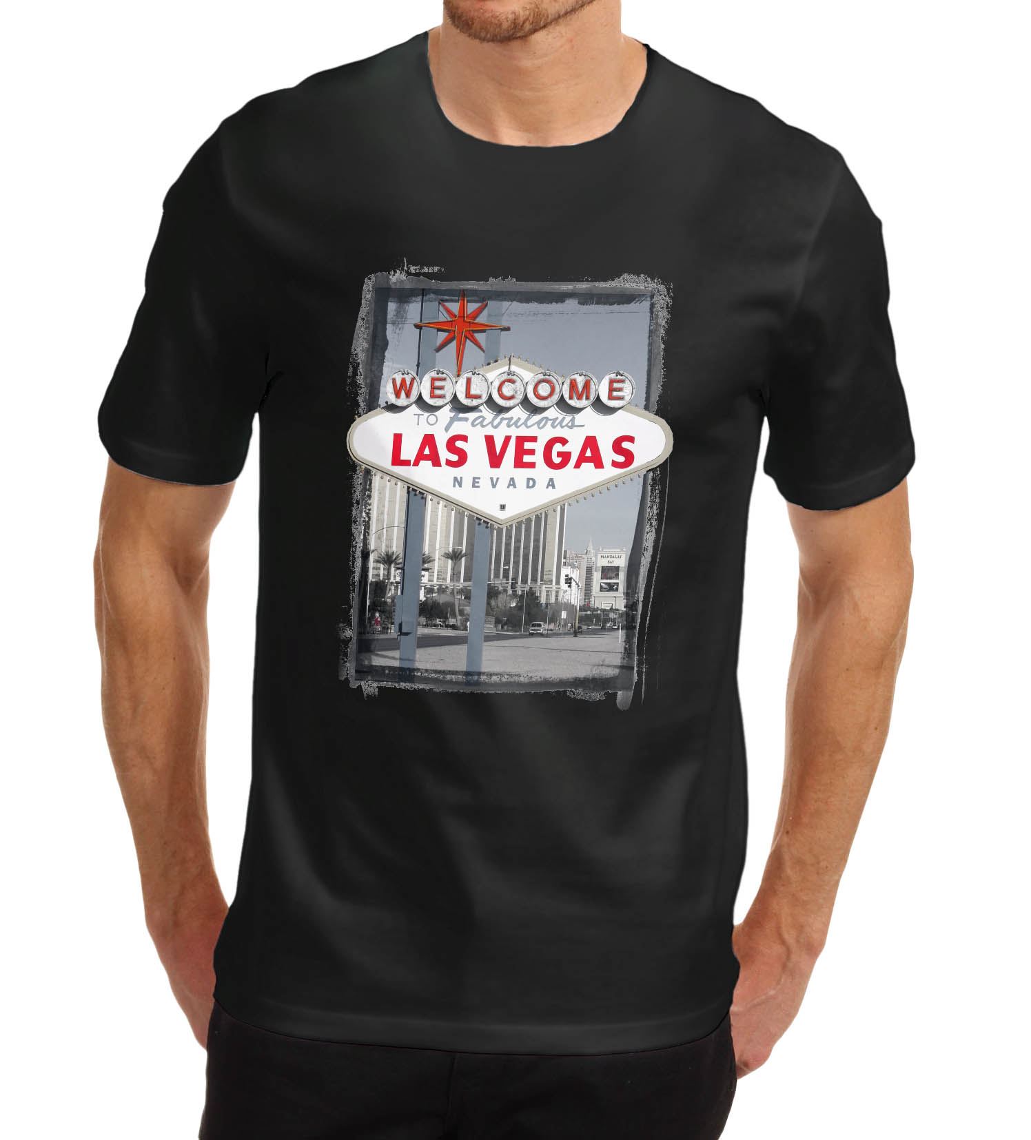 Men's to Las Vegas Iconic sign Printed TShirt eBay