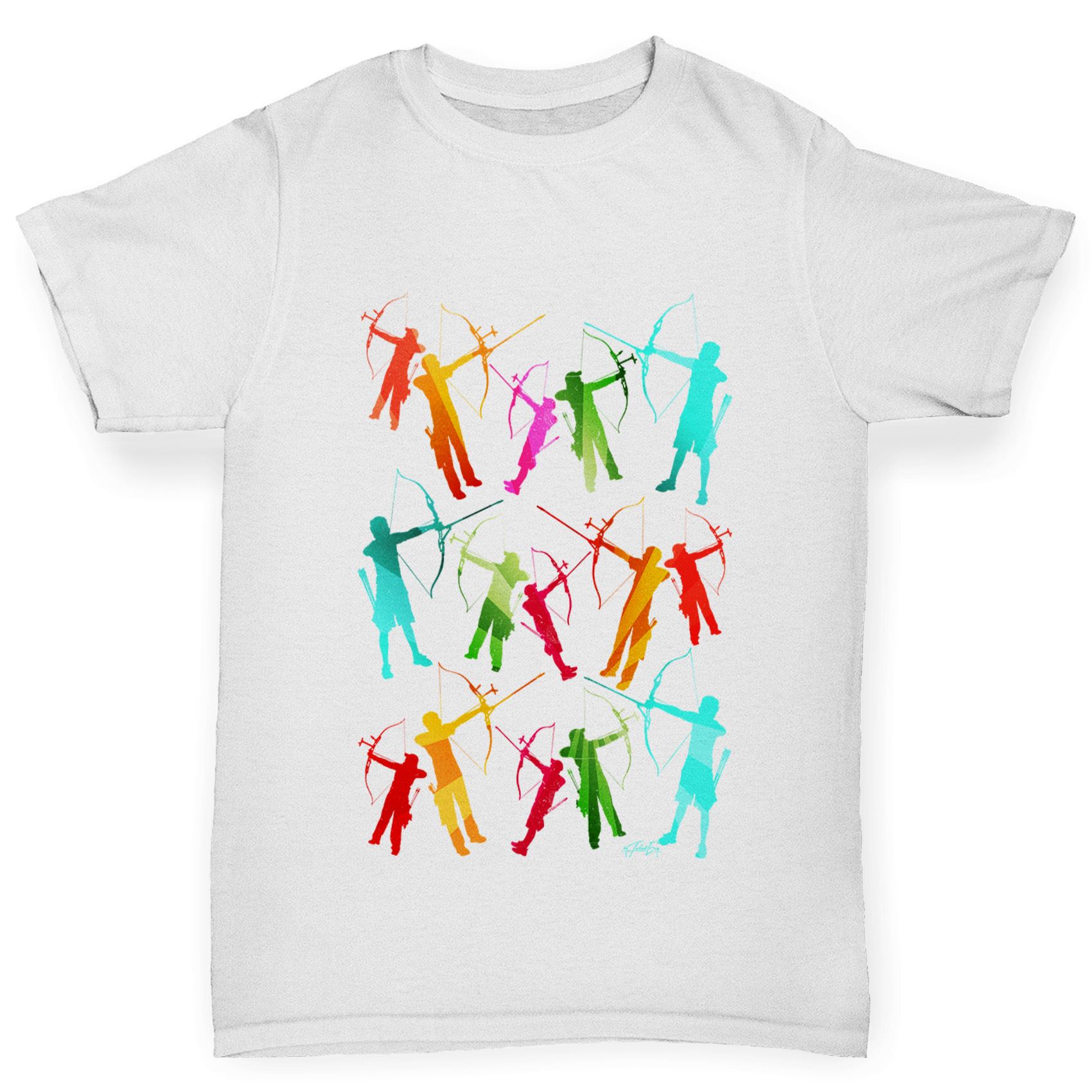 Twisted Envy Girl/'s Archery Rainbow Silhouette T-Shirt