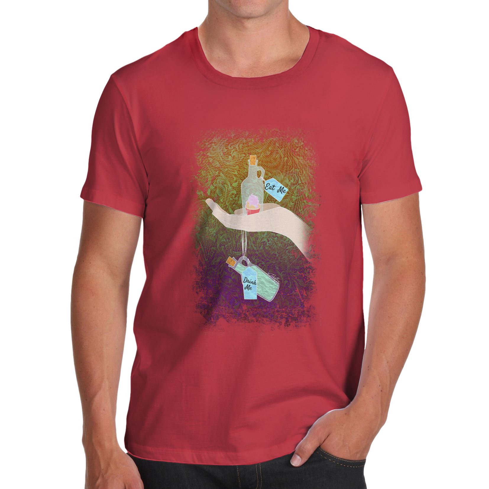 Twisted Envy Men/'s Eat Me Drink Me T-Shirt