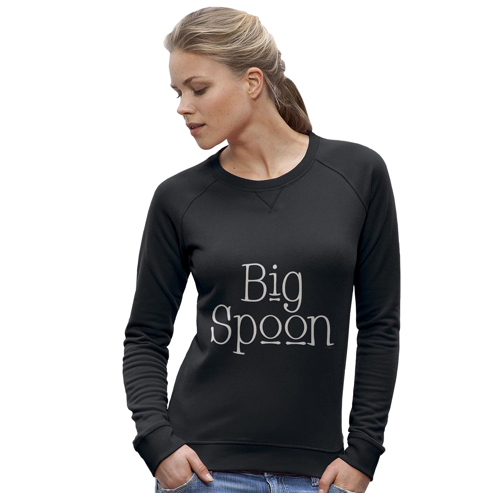 twisted envy womens big spoon sweatshirt