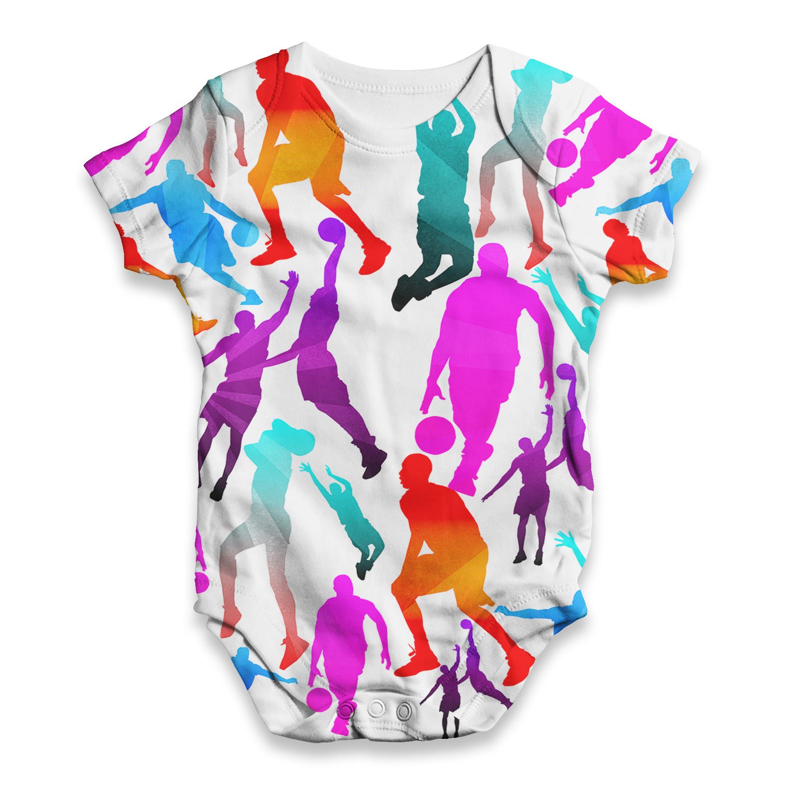 Twisted Envy London Pattern Baby Unisex Funny ALL-OVER PRINT Baby Grow Bodysuit