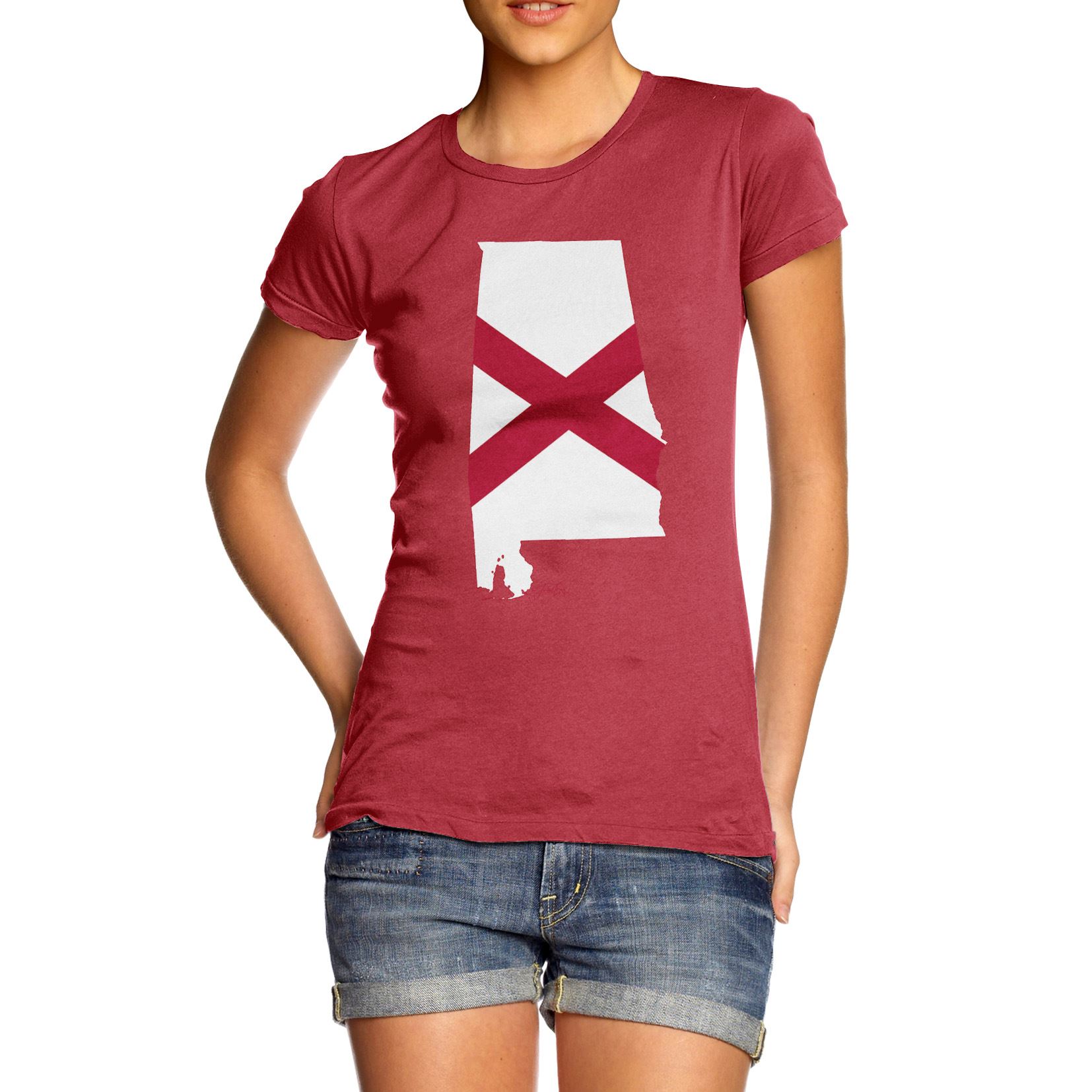 Twisted Envy Mens Michigan USA State Flag Premium Cotton T-Shirt
