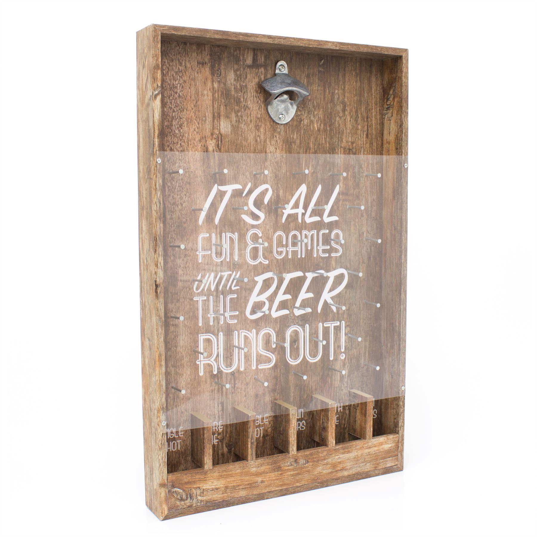 33x53cm Wooden Bottle Opener Beer Game Bottle Top Drinking Game