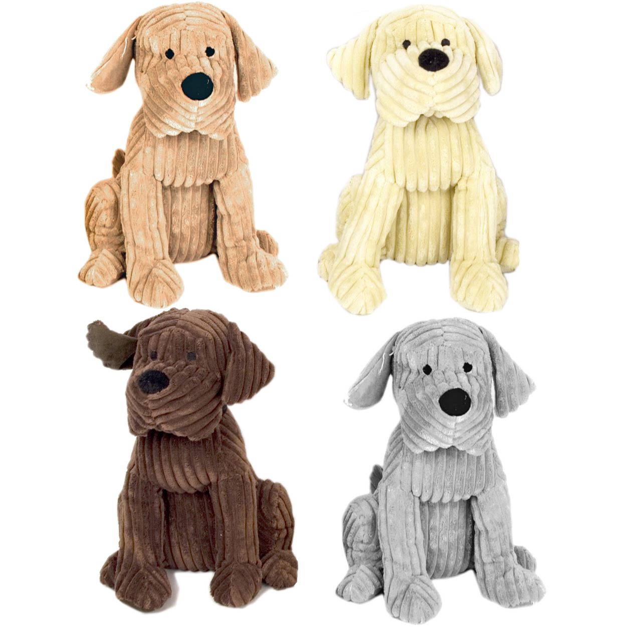 Take Me Home Chunky Cord Ribbed Cute Dog Door Stop 28cm Fabric
