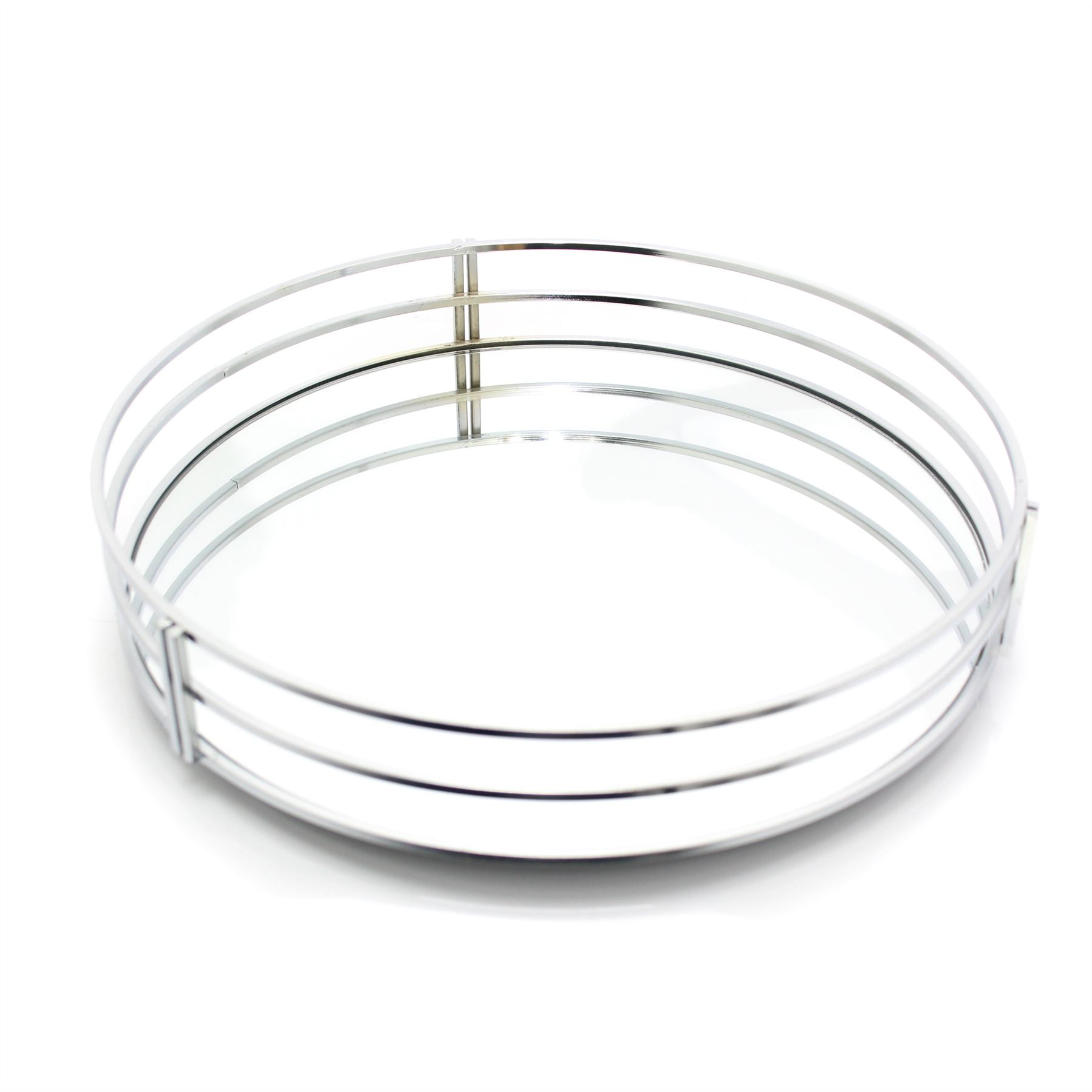 Decorative Mirrored Tray Tealight Candle Holder Plate Vanity Perfume