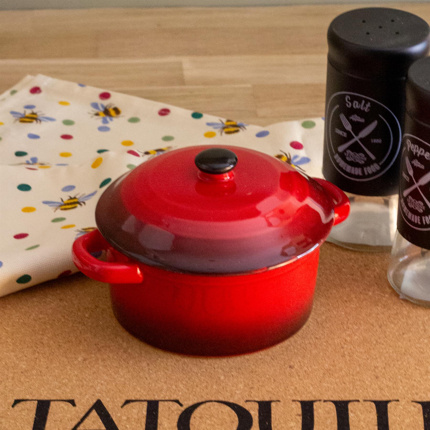 Ovenproof Ceramic Porcelain Pan Mini Casserole Oven Dish Cocotte With Lid 10cm - Picture 11 of 15