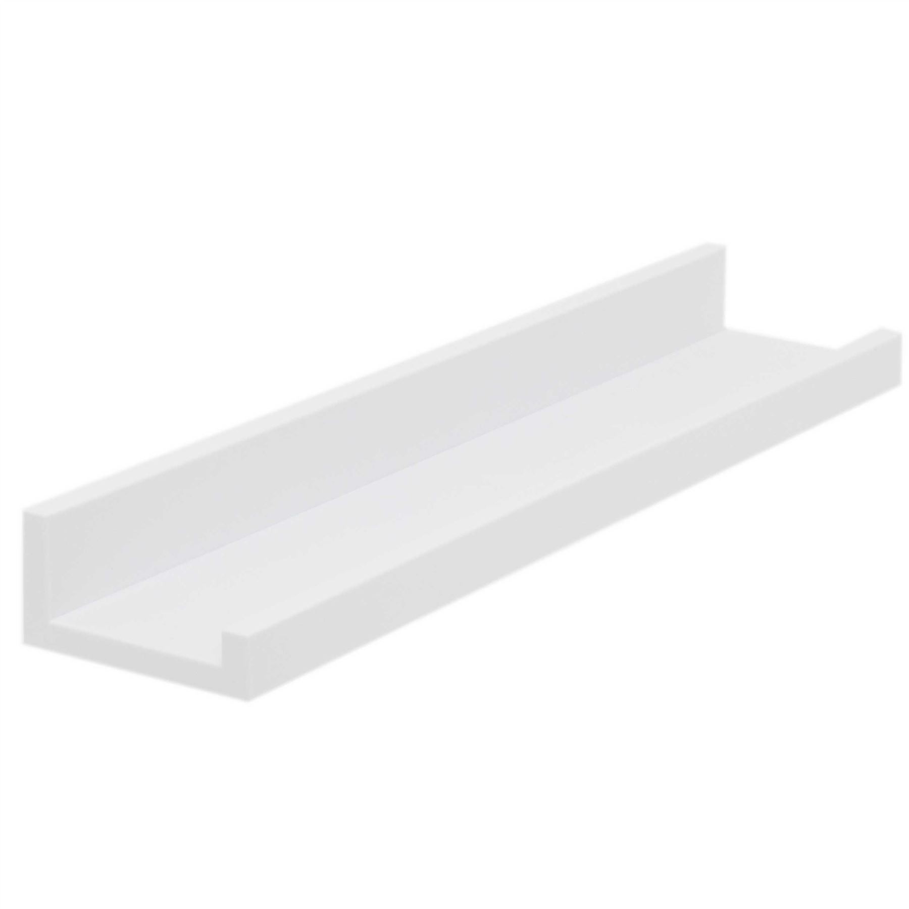 Set of 2 Floating ABS Plastic Shelves | Spice Rack, Picture Photo Display - Picture 11 of 11