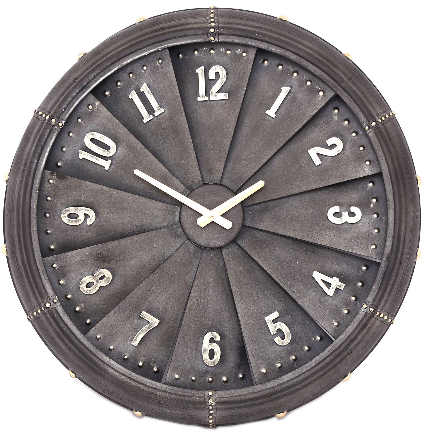 Large Iron Aeroplane Plane Aircraft Propeller Jet Engine Wall Clock