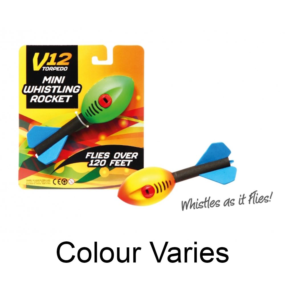 Pack Of V12 Torpedo Mini Rocket Game Flying Toy Whistling Howlers ...