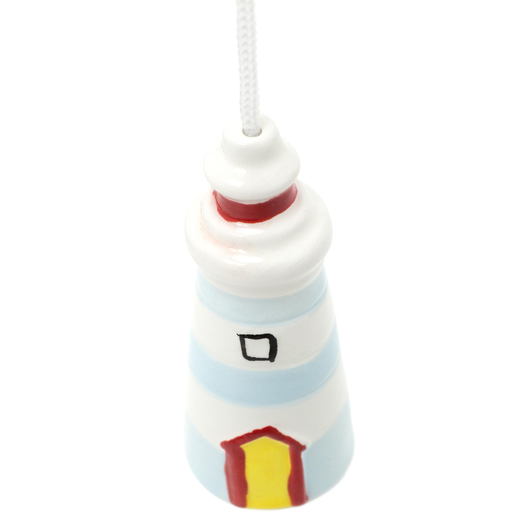 Nautical Light Pull Bathroom Decoration Glazed Ceramic Light Switch