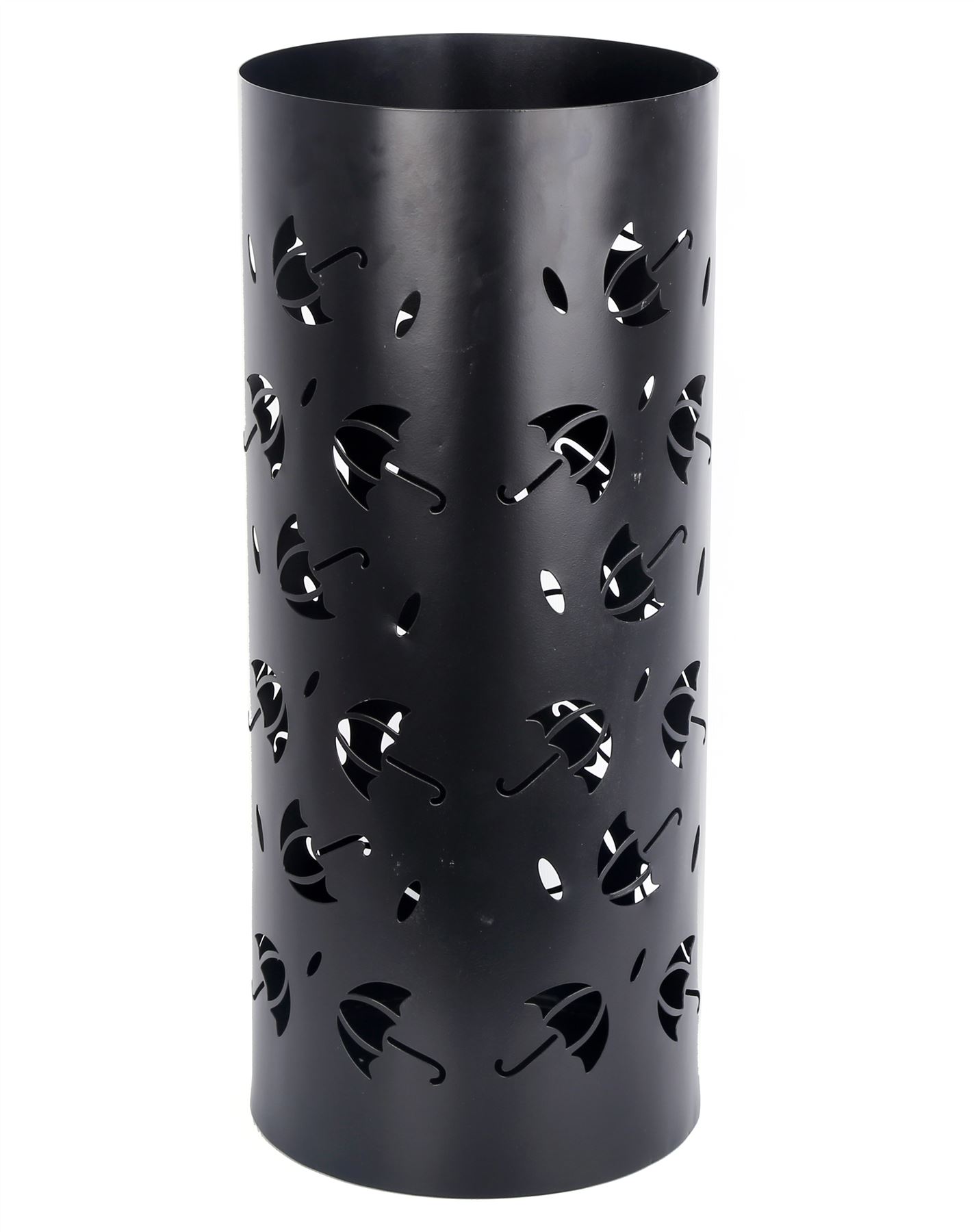 Black Iron Metal Umbrella Holder Stand Walking Stick Cane Bucket