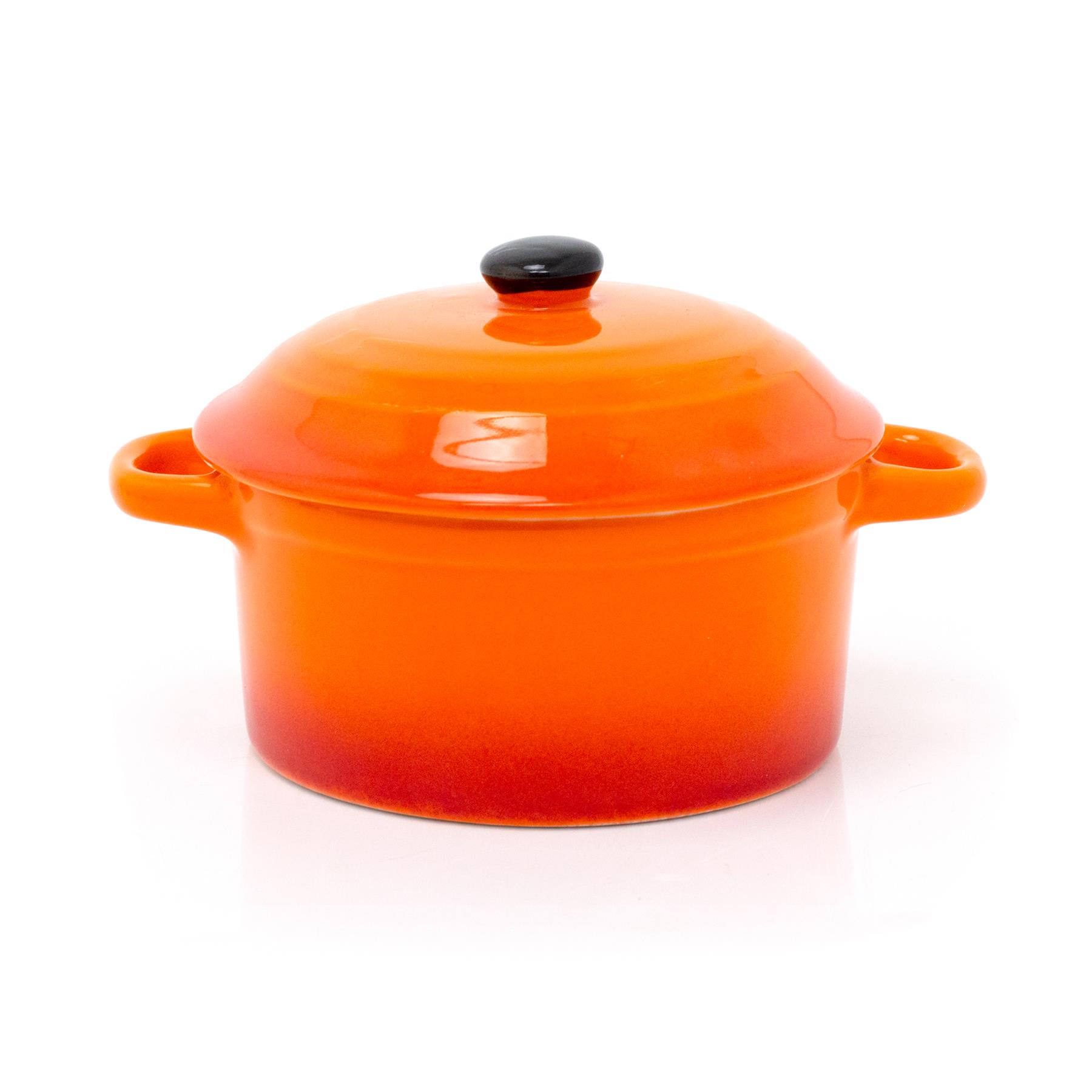 Ovenproof Ceramic Porcelain Pan Mini Casserole Oven Dish Cocotte With Lid 10cm - Picture 3 of 15