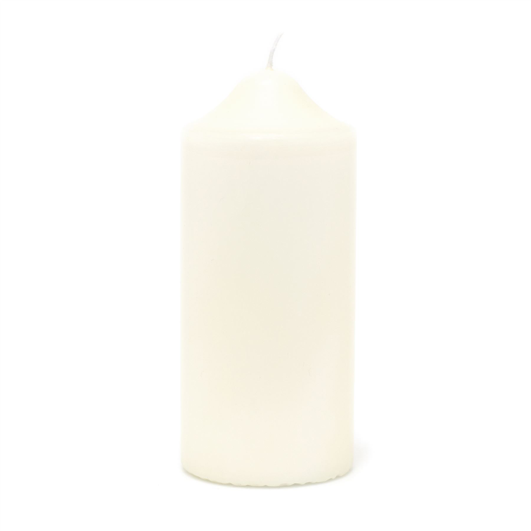 Pack of 100 Hour Cream Church Pillar Candle | Ivory Candle Block Candle 16x7cm - Picture 8 of 9
