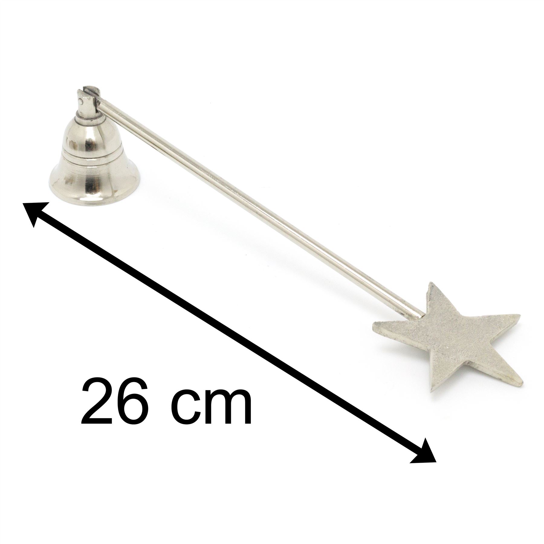 Christmas Tree Candle Extinguisher Candle Tool Carousel Home Gifts Silver Metal Candle Snuffer 23cm Candle Accessories