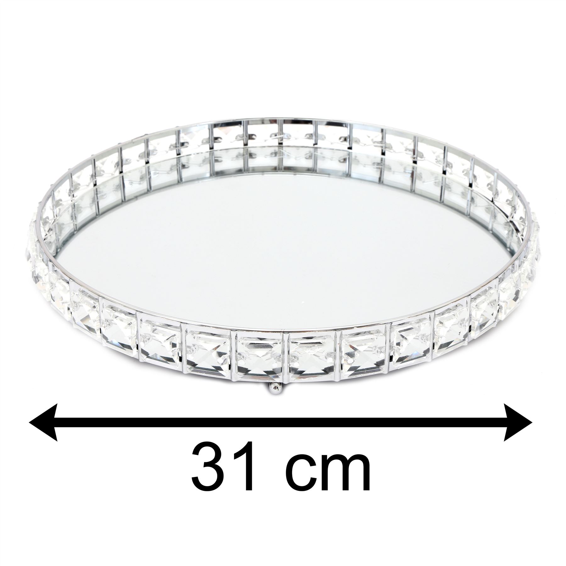 Decorative Mirrored Tray Tealight Candle Holder Plate Vanity Perfume Tray eBay