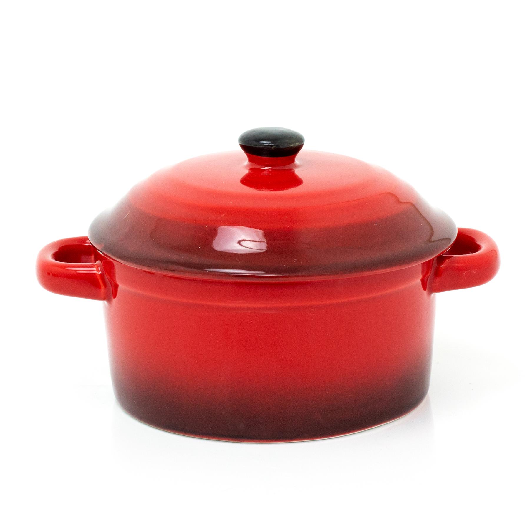 Ovenproof Ceramic Porcelain Pan Mini Casserole Oven Dish Cocotte With Lid 10cm - Picture 10 of 15