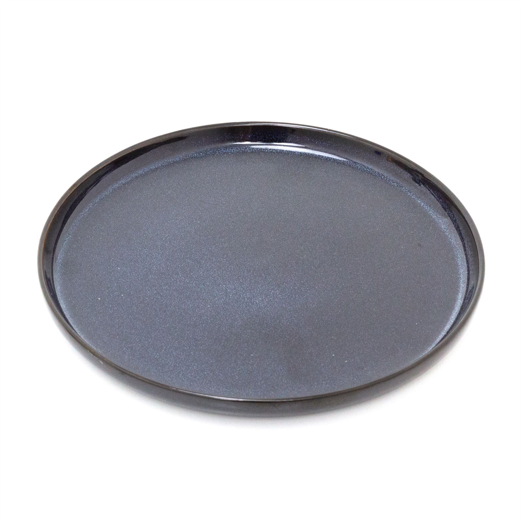 Set of Blue Reactive Glaze Stoneware Side Plates Dishwasher Microwave Safe 21cm - Picture 12 of 15