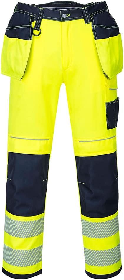 Pantaloni da uomo Hi Vis fondina bicolore da combattimento pantaloni da lavoro fondo carico - Foto 6 di 10