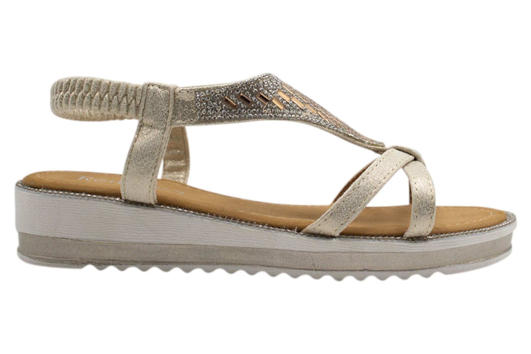 Womens Sandals Ladies Shiny Sequin Diamante Flat Flip Flop Beach Sliders | eBay