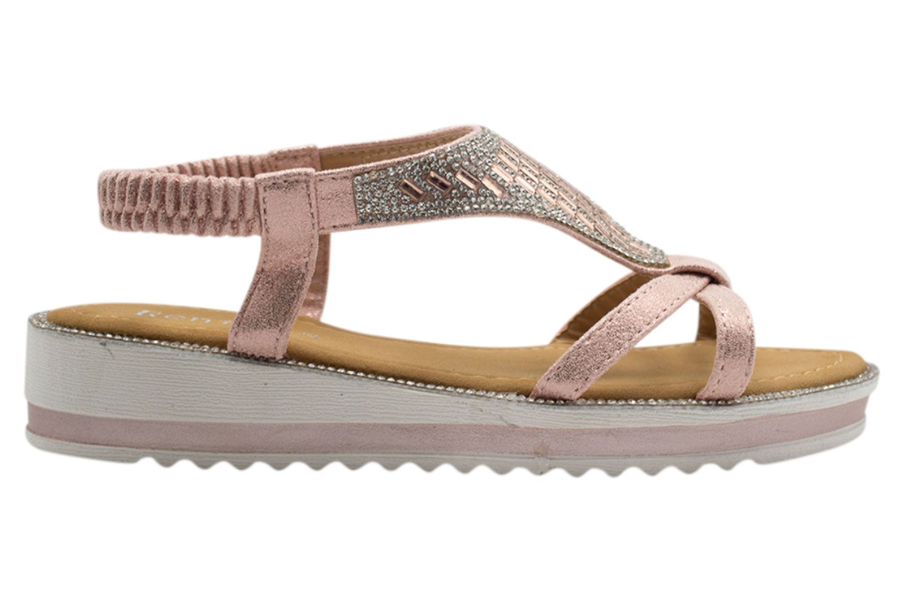 Womens Sandals Ladies Shiny Sequin Diamante Flat Flip Flop Beach Sliders | eBay