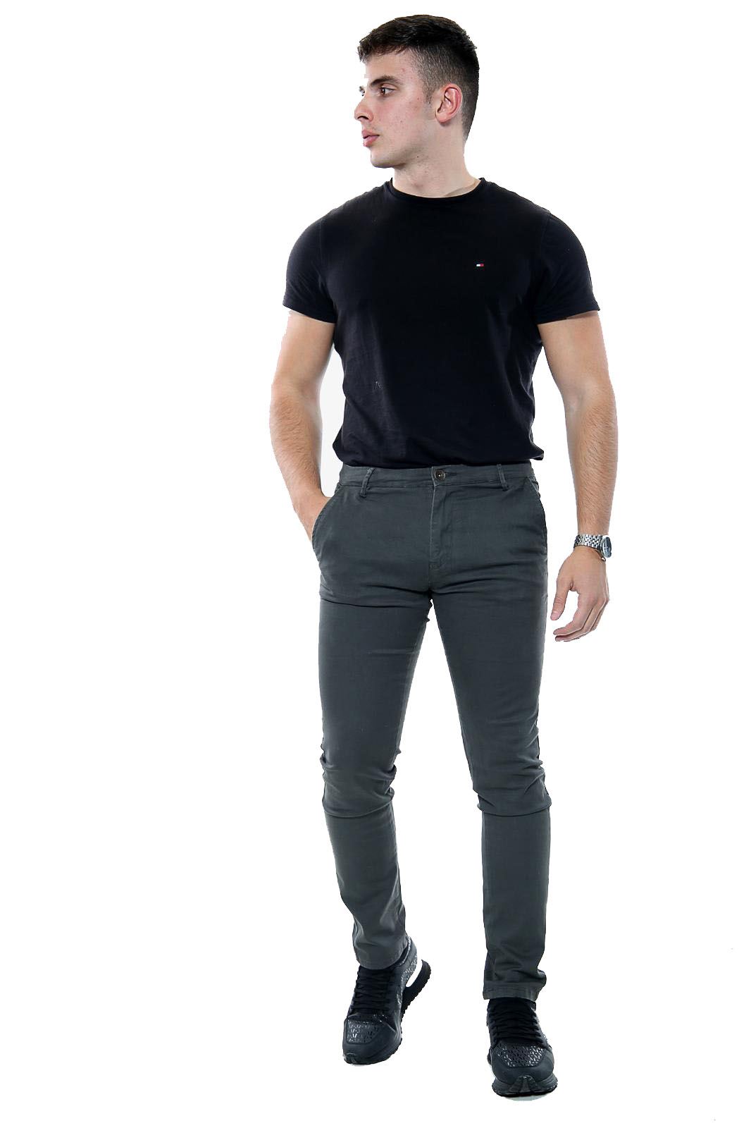 Mens Slim Fit Chino Trouser Pant Bottom Stretch Jeans - Picture 11 of 19