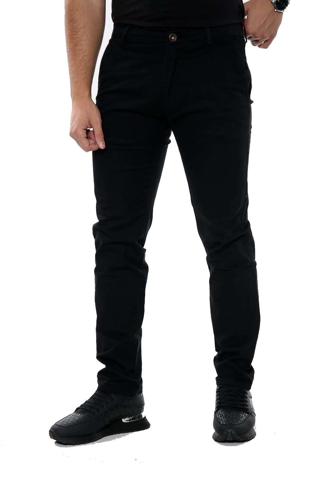 Mens Slim Fit Chino Trouser Pant Bottom Stretch Jeans - Picture 7 of 19