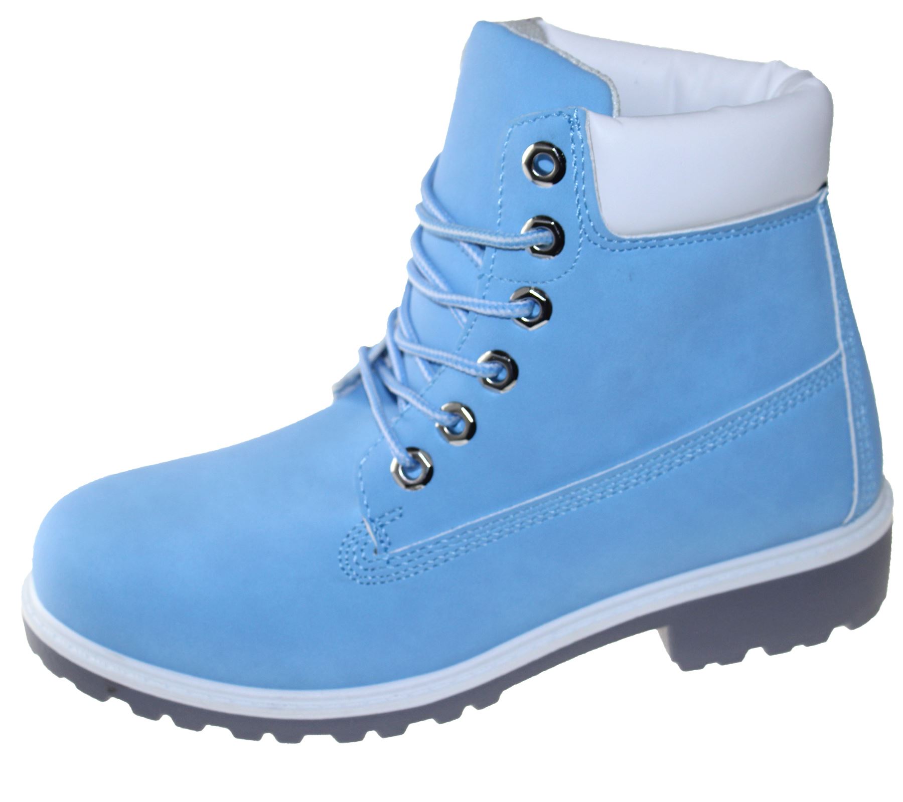 Womens High Top Boots Hiking Desert Combat Ladies Ankle Work Biker