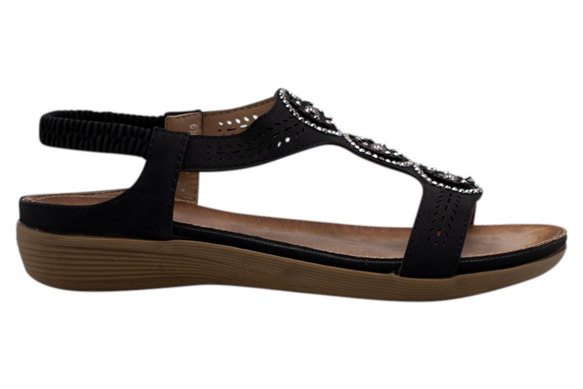 Womens Sandals Ladies Shiny Flat Flip Flop Beach Sliders Size | eBay