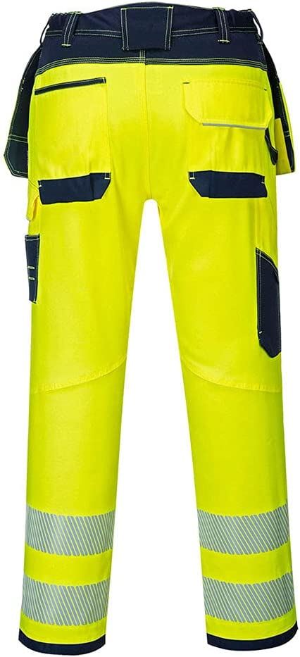 Pantaloni da uomo Hi Vis fondina bicolore da combattimento pantaloni da lavoro fondo carico - Foto 8 di 10