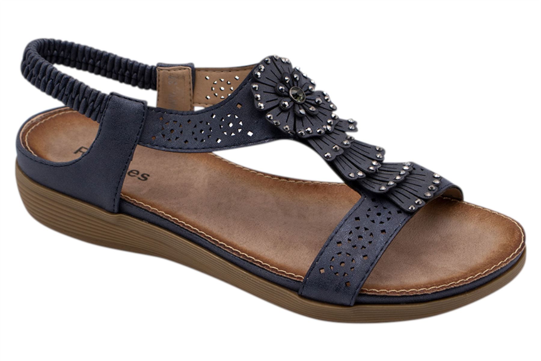 black jewelled sliders