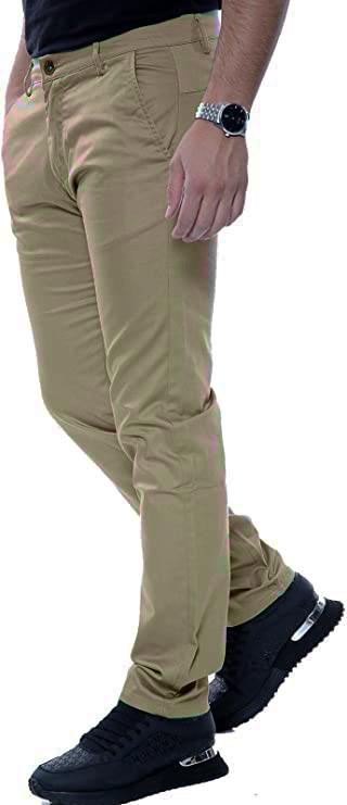 Mens Slim Fit Chino Trouser Pant Bottom Stretch Jeans - Picture 3 of 19