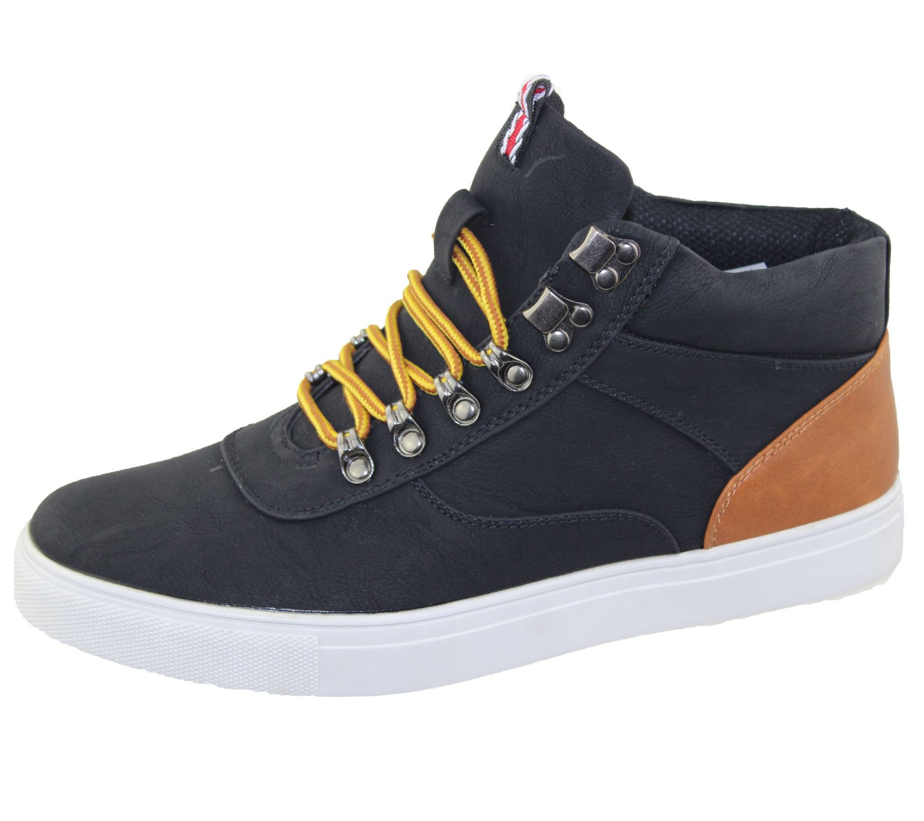 Mens Lace Up Boots Combat Hiking Work High Top Ankle Shoes Size eBay