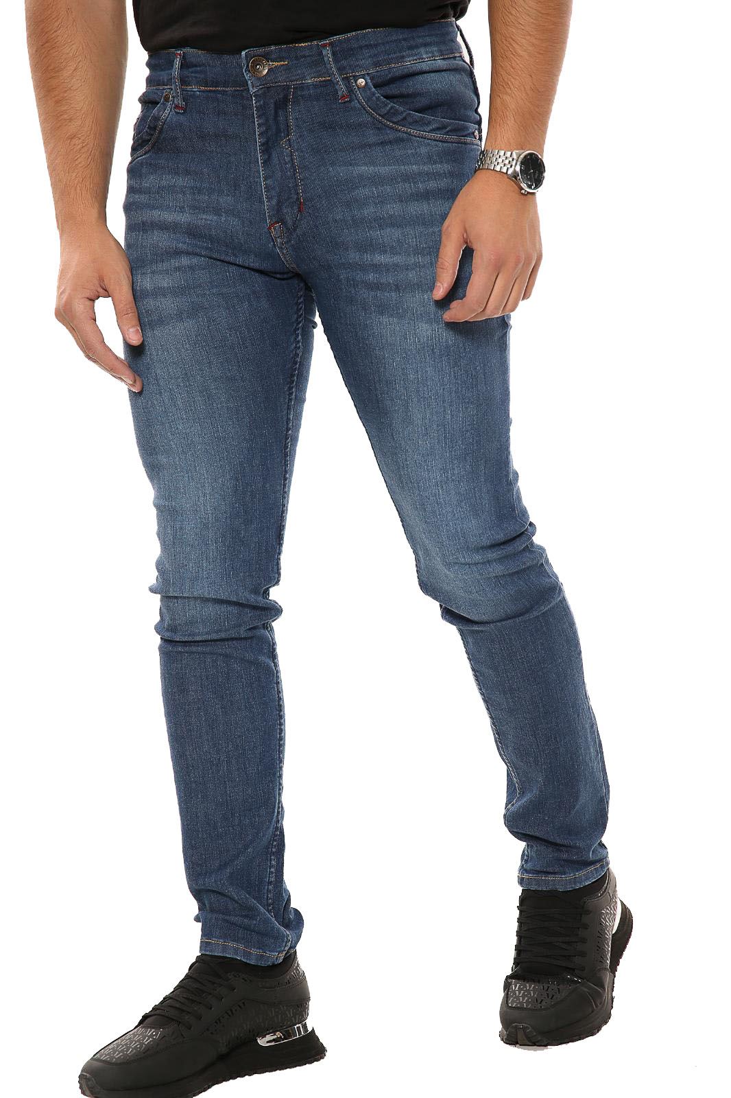 Herren schmale Passform Jeans Hose Hose Unterteil schmale Passform Jeans Herrenhose - Bild 13 von 13