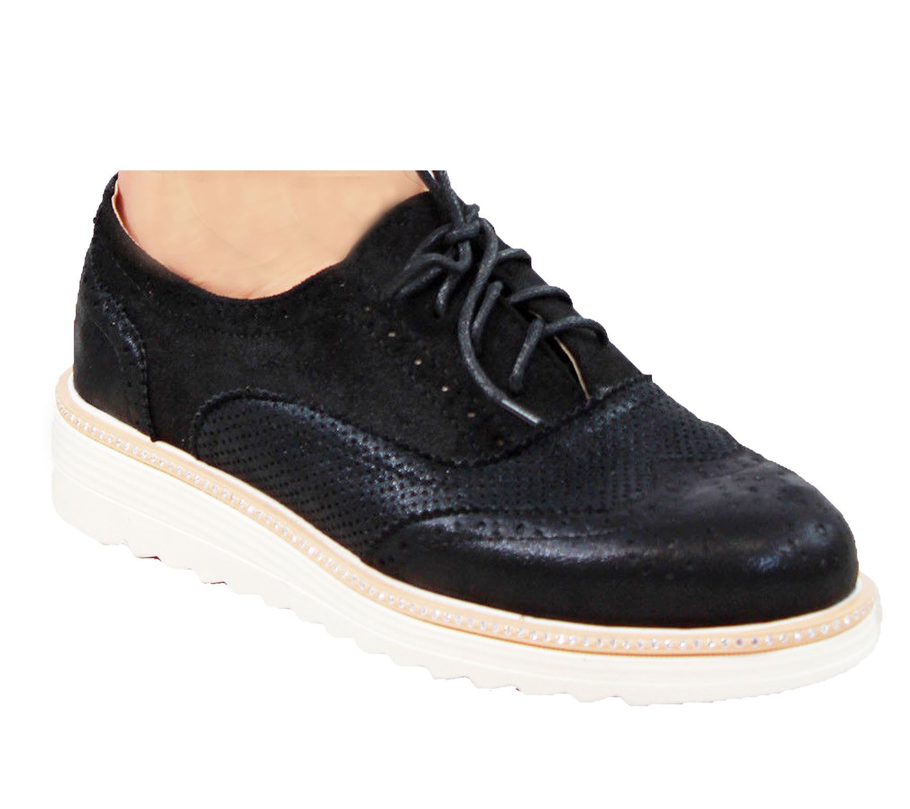 Detalles de Mujer Brogue Cordones Zapatos Mujer Oxford Elegante Oficina Mocasines Detalles de Mujer Brogue Cordones Zapatos Mujer Oxford Elegante Oficina Mocasines