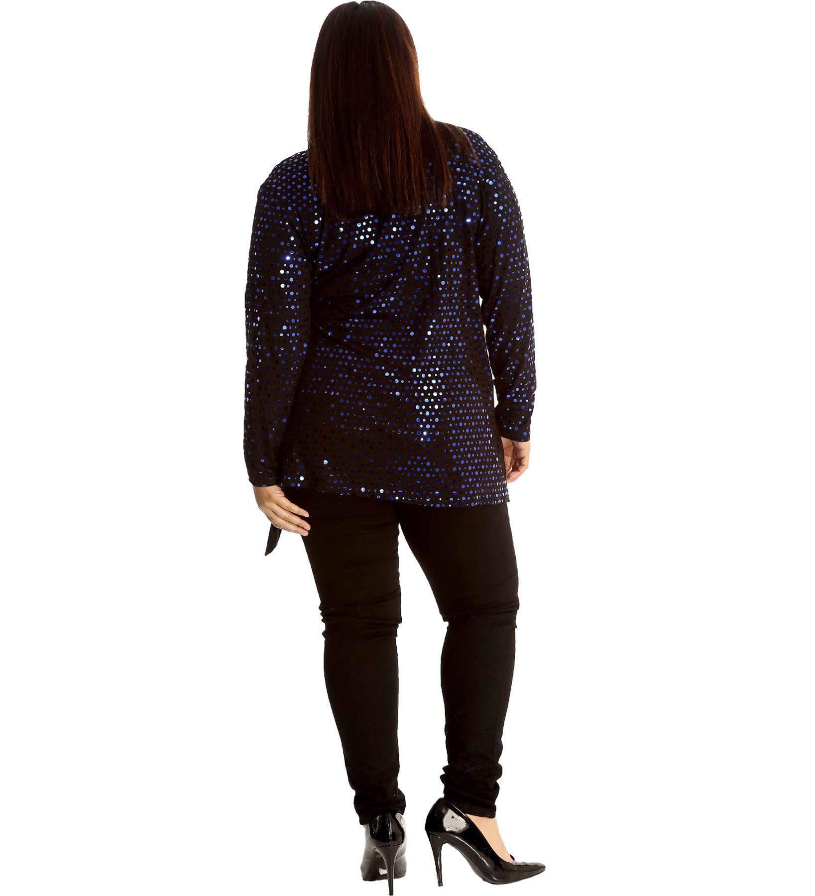 Womens Cardigan Womens Sweaters Sequin Dot Cardigans For Women Black Cardigan - Picture 20 of 23