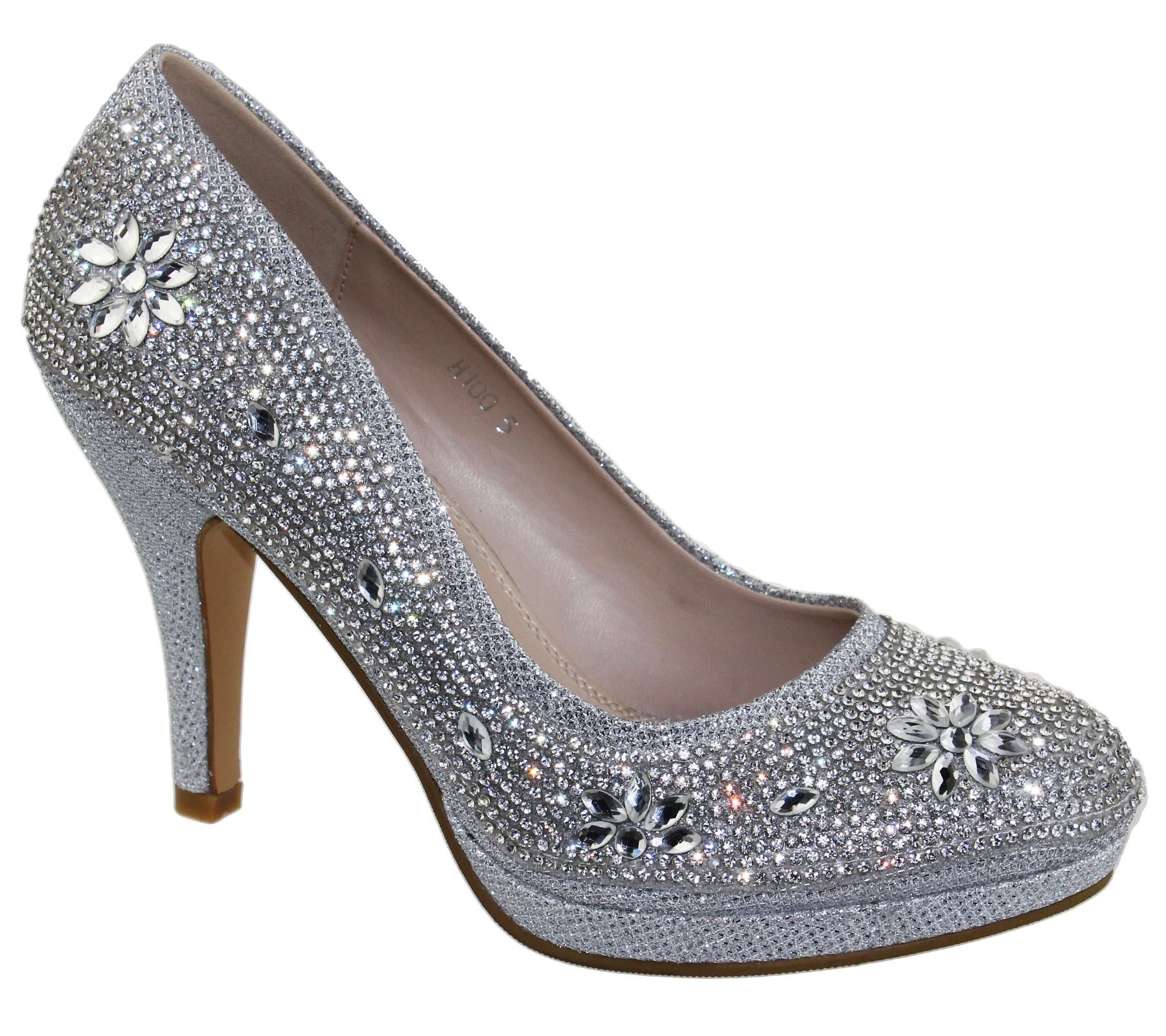 Noche De Boda Zapatos Detalles Tacones Diamante Fiesta Mujer Altos SzVpUM