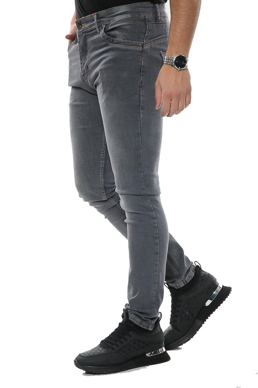 Herren schmale Passform Jeans Hose Hose Unterteil schmale Passform Jeans Herrenhose - Bild 6 von 13