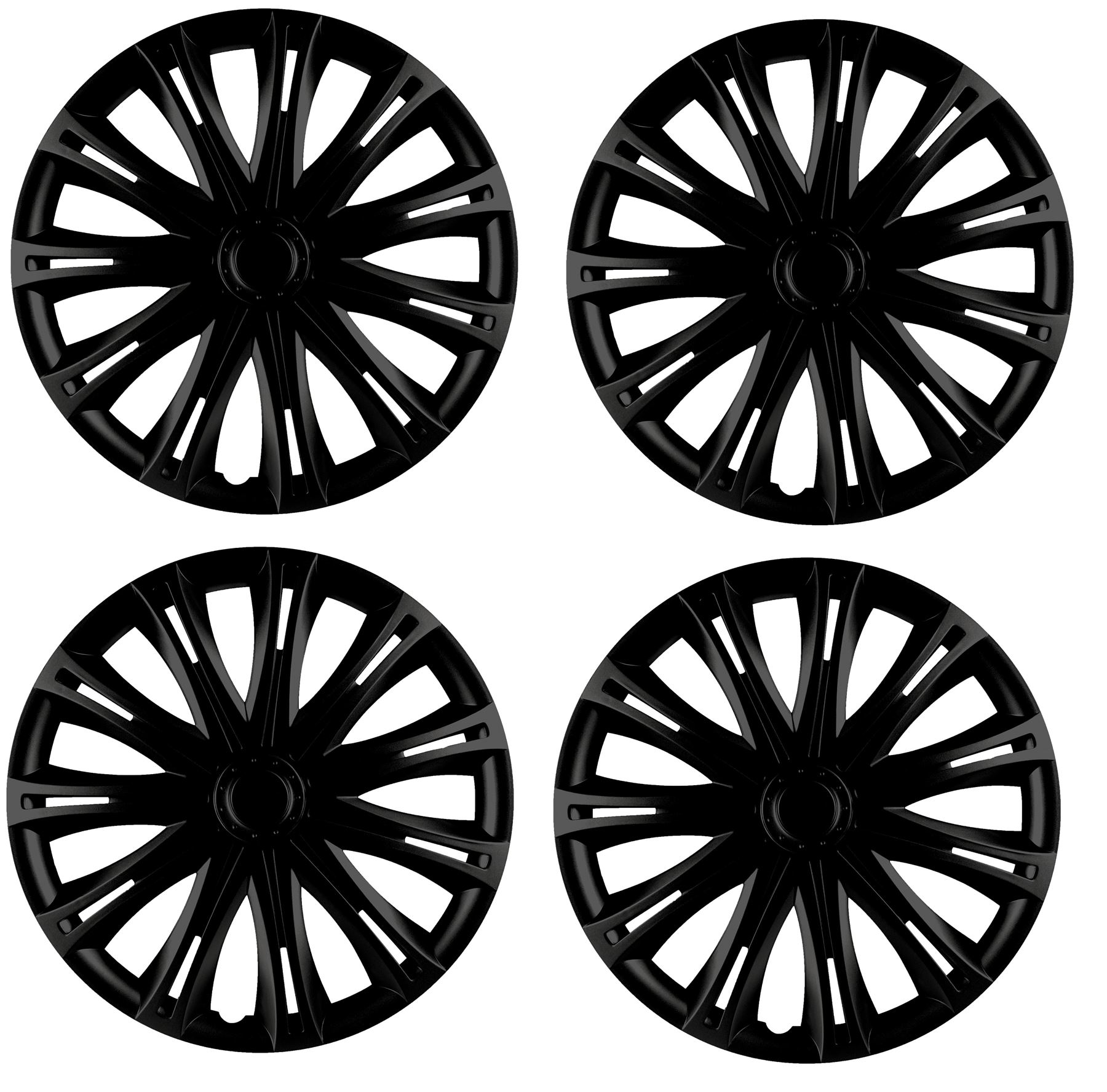 4 X rueda GTX Adornos Tapacubos 15/" cubre se adapta CITIGO FABIA OCTAVIA Skoda Fabia