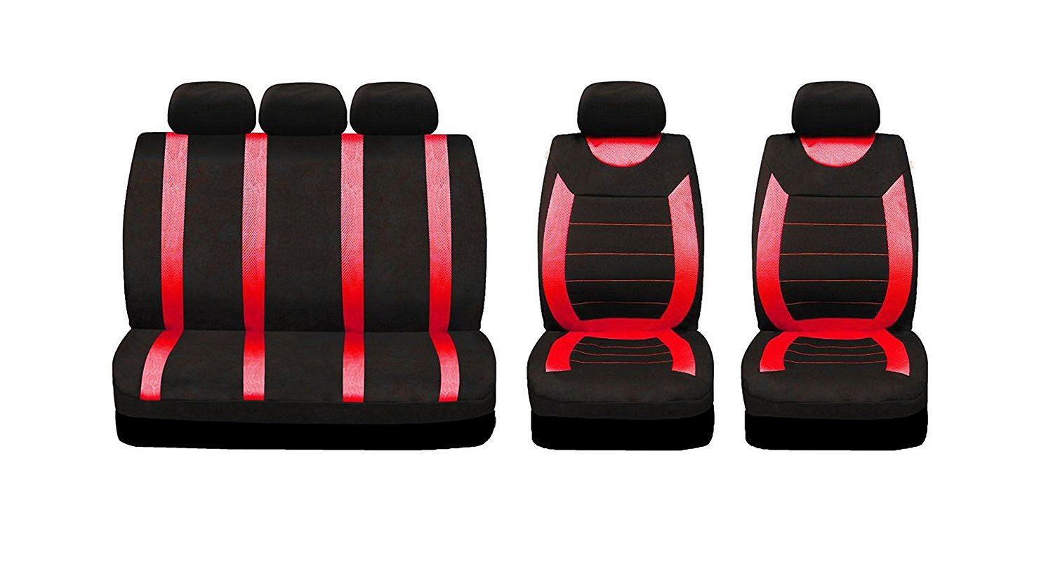 UKB4C Red Full Set Front & Rear Car Seat Covers for Hyundai Getz 0209 eBay