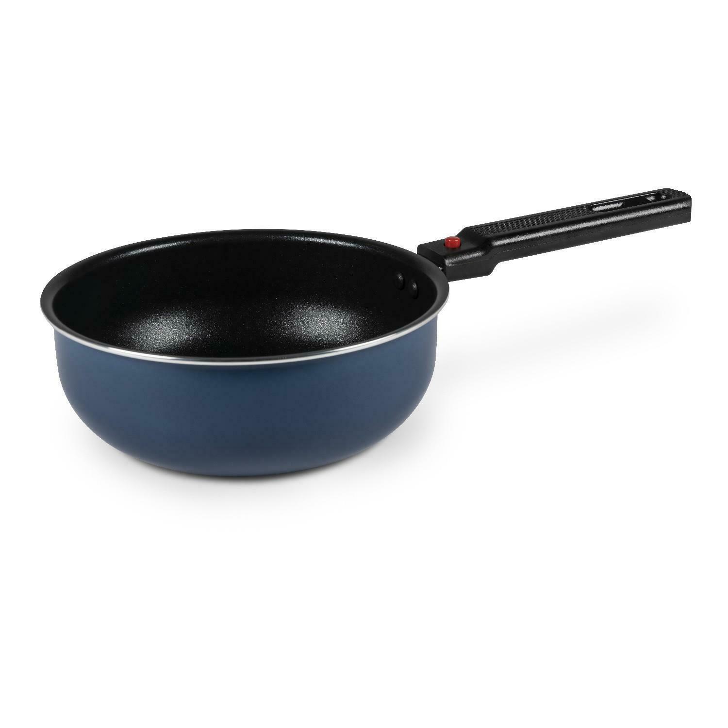 Kampa Camping Caravan Cookware Saucepans Frying Pans Removeable Handle