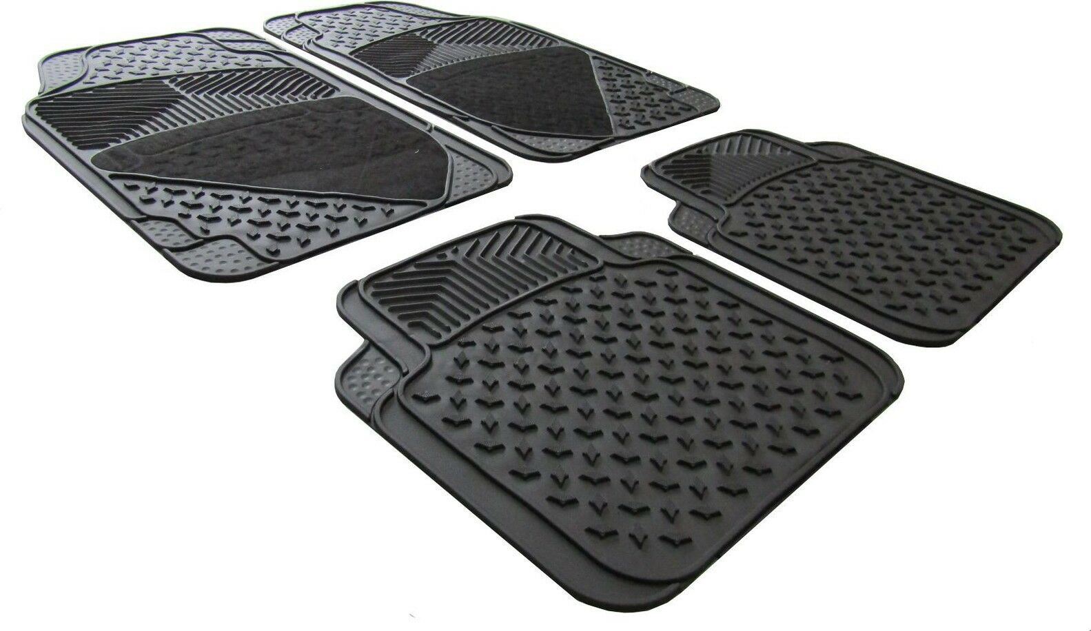 Heavy Duty Rubber & Carpet Car Floor Mats Set fits Dacia Sandero Duster