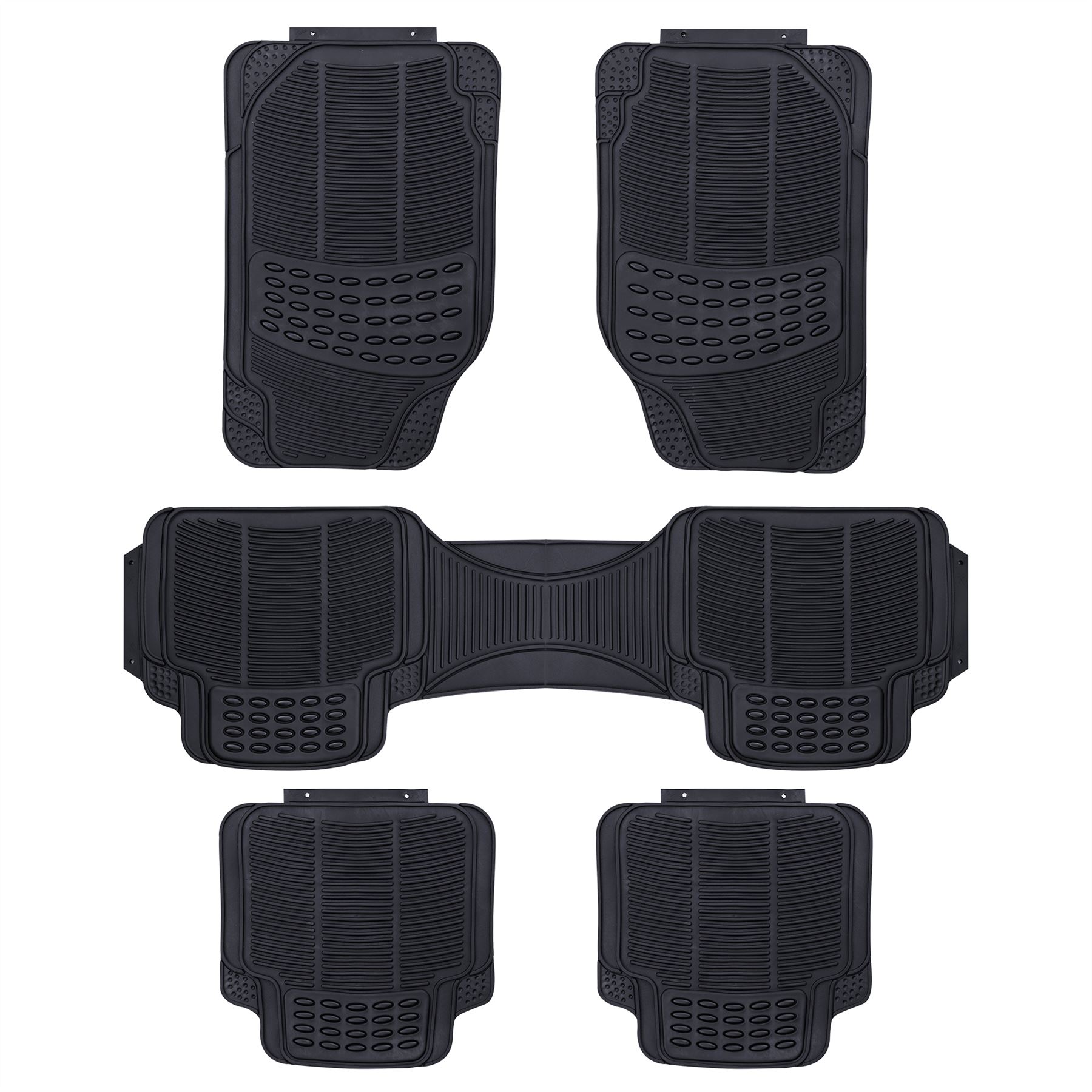 5 Piece MPV Heavy Duty Rubber Non Slip Car Mats Set fits Peugeot 5008