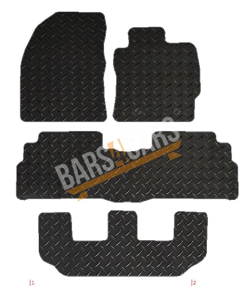 Tailored Rubber Car Mats for Toyota Verso 12> 7 Seat Version Set of 4xl