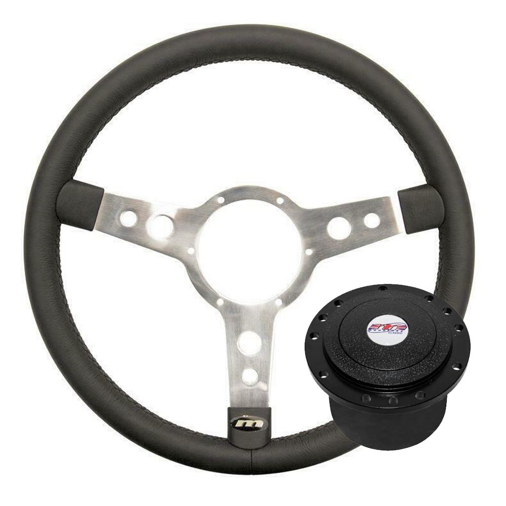 15" Mountney Vinyl Steering Wheel + boss kit for Austin Mini Allegro MG