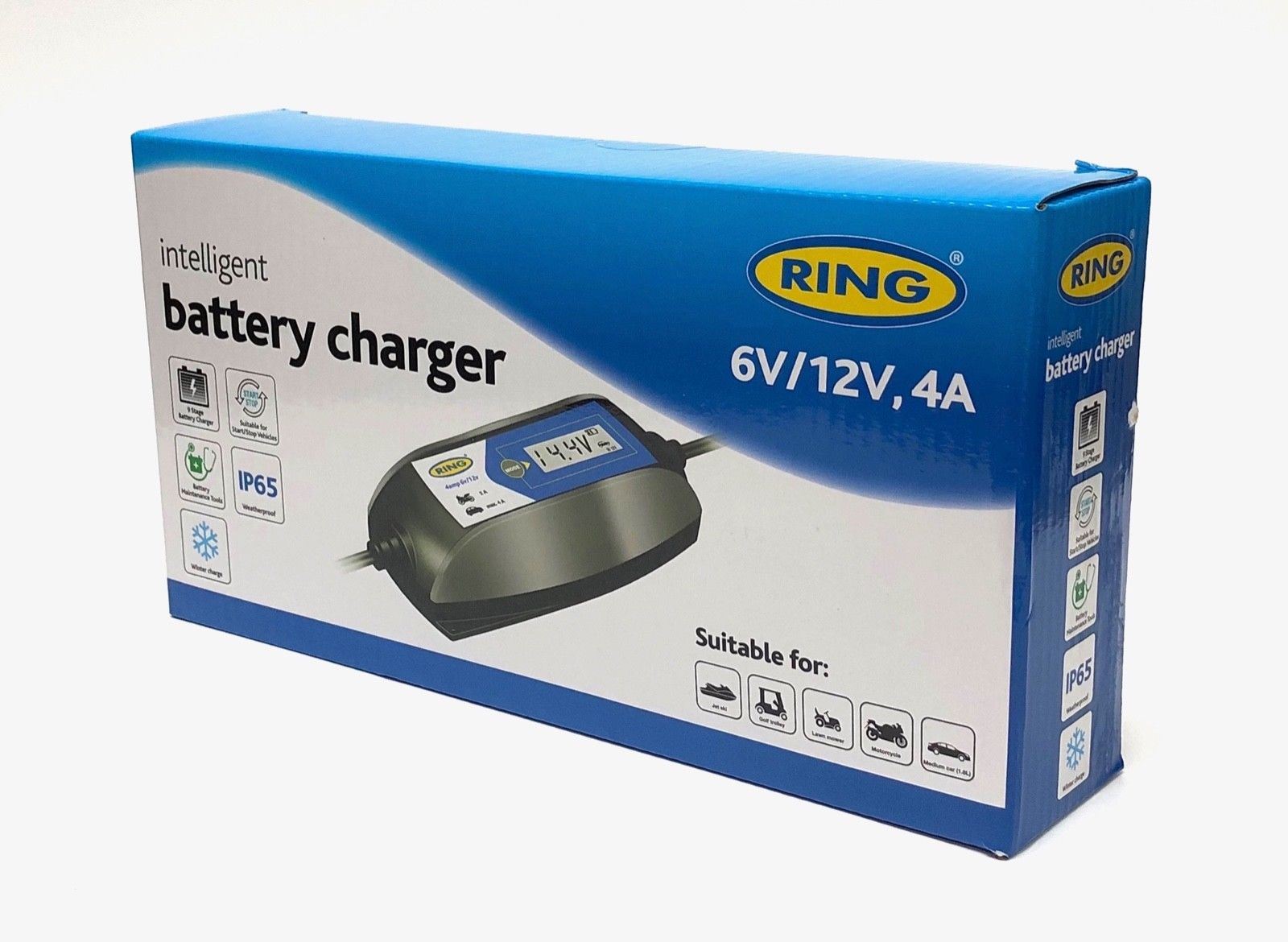 Ring RSC404 Intelligent Smart Battery Maintenance Charger 12V, 6V Car