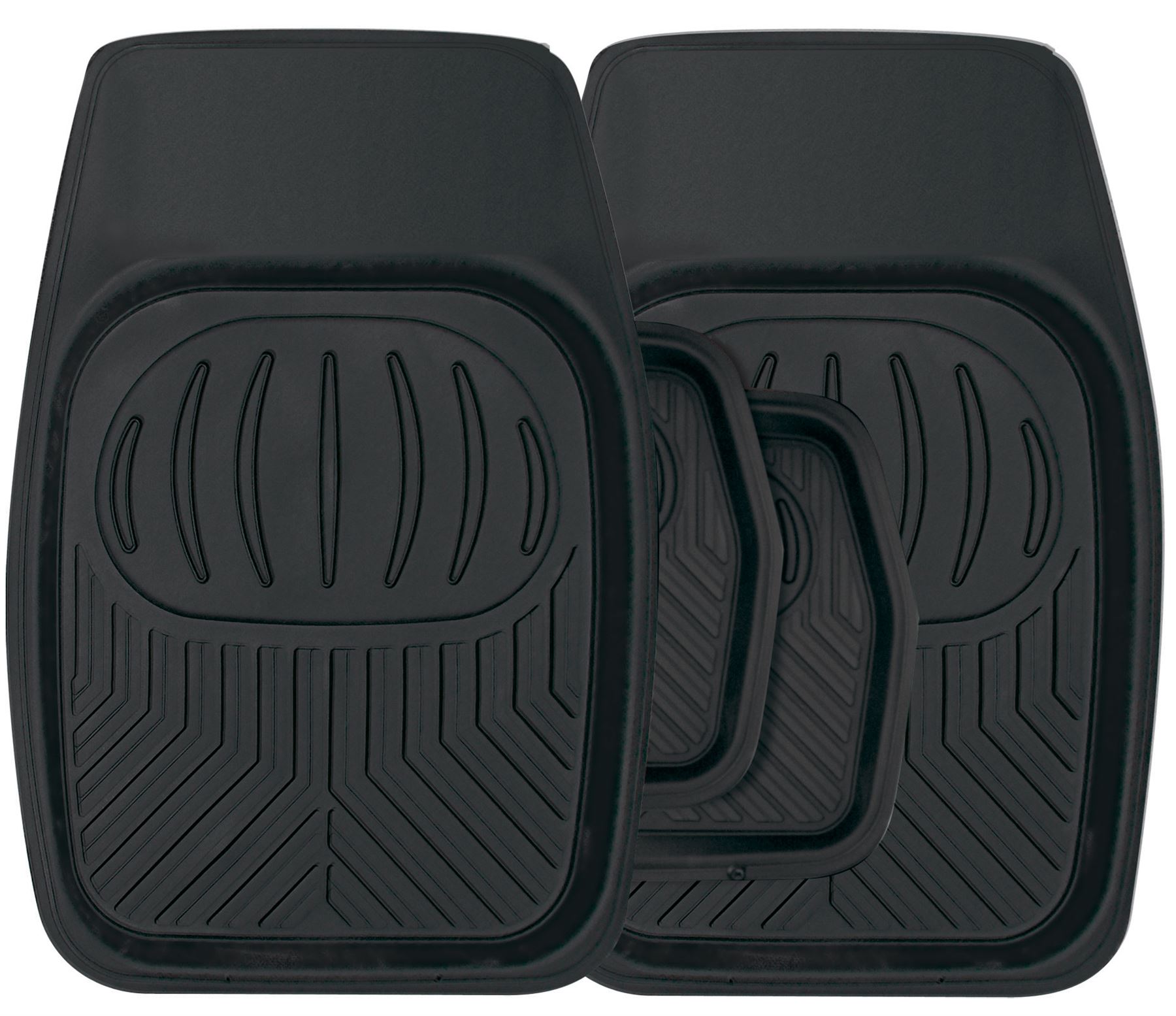 fits Mitsubishi L200 Deep Tray Heavy Duty Rubber Mud Floor Mats