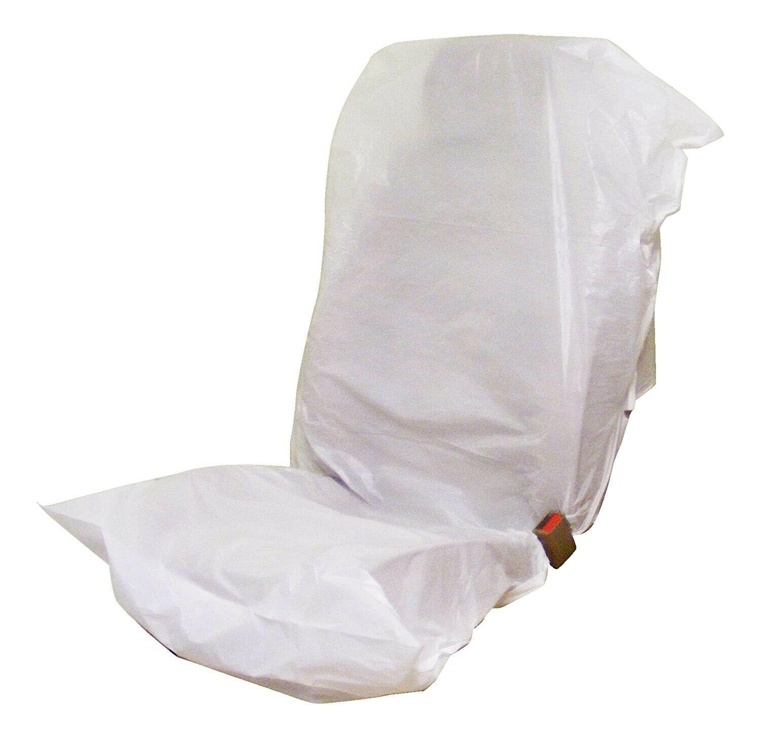 100Pcs Disposable Plastic Car Seat Covers Vehicle Cover Valet Roll Waterproof UK eBay