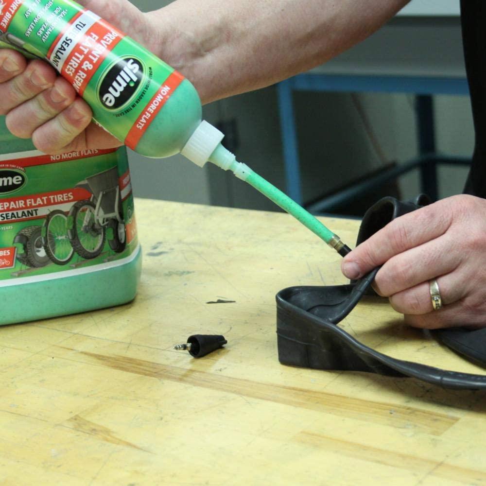 SLIME 8oz CYCLE BIKE TYRE TIRE INNER TUBE SELF REPAIR PUNCTURE SEALANT